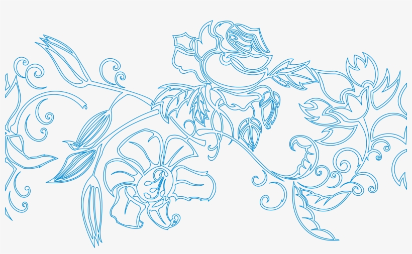 Exclusive Floral Pattern Developed Specially For Furniture - Sketch, transparent png download