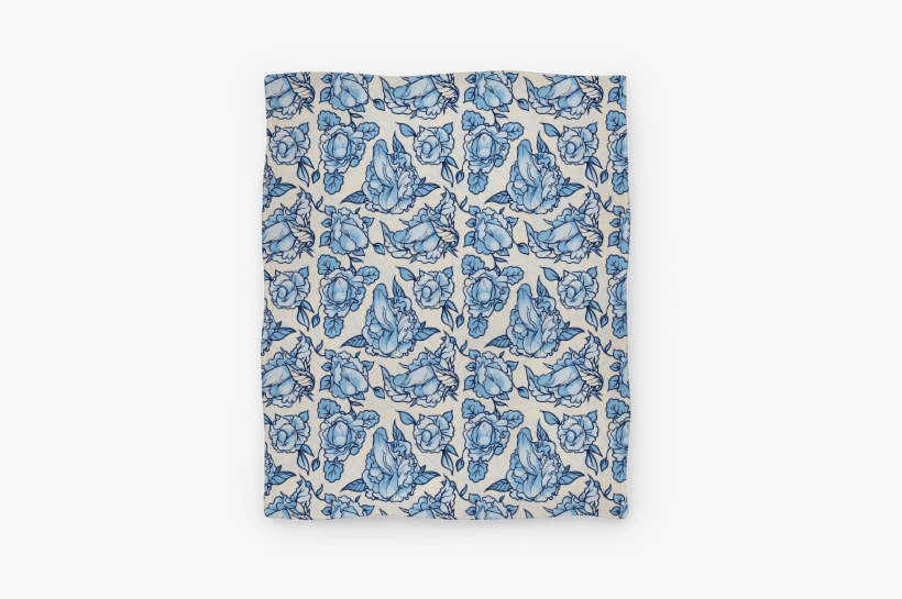 Floral Penis Pattern Blanket - Floral Penis Pattern, transparent png download