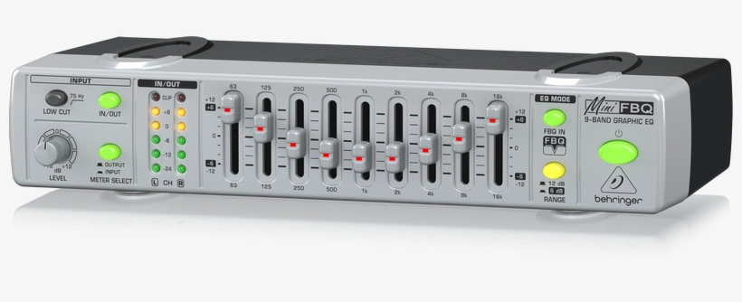 Fbq800 - Behringer Minifbq Fbq800 (9-band Graphic Eq), transparent png download
