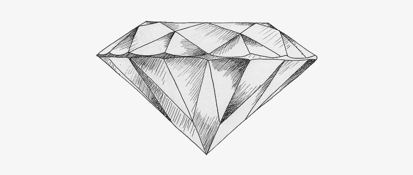 It's Good To Be Queen - Sketch Of A Diamond, transparent png download
