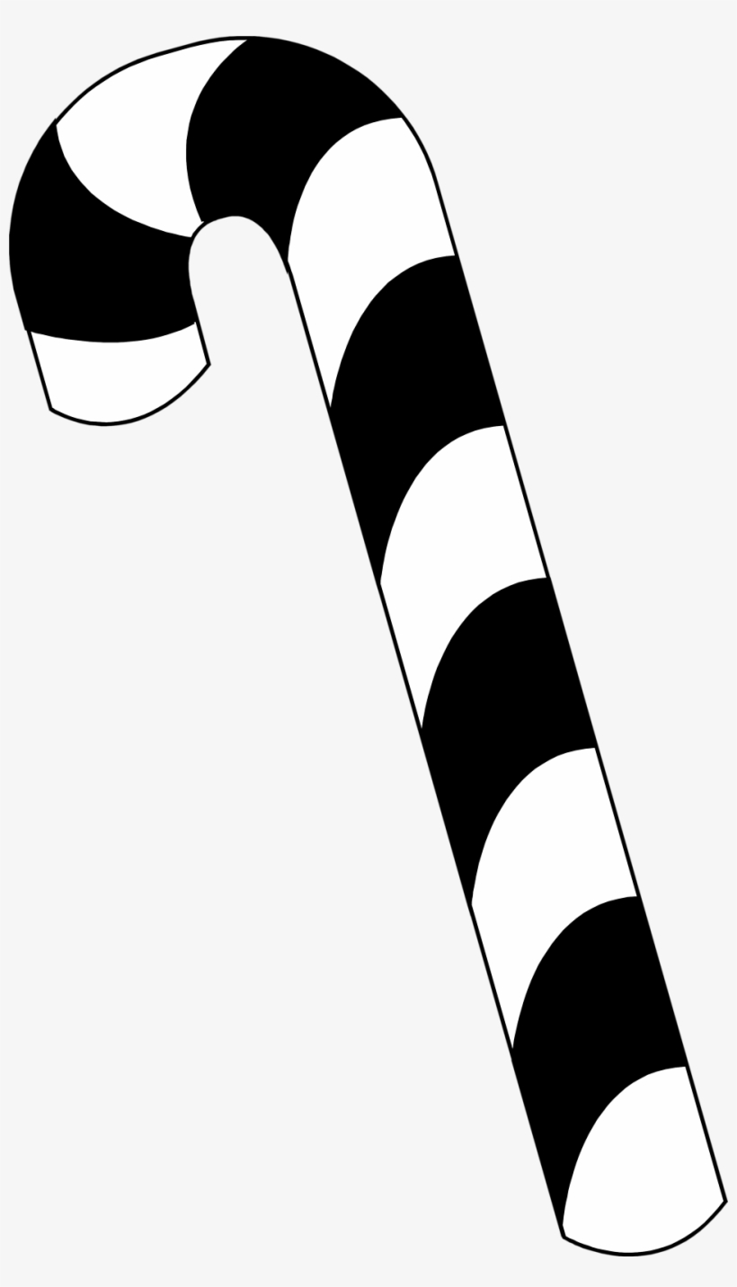 Download Candy Cane Clipart Black And White - Candy Cane Line Art ...