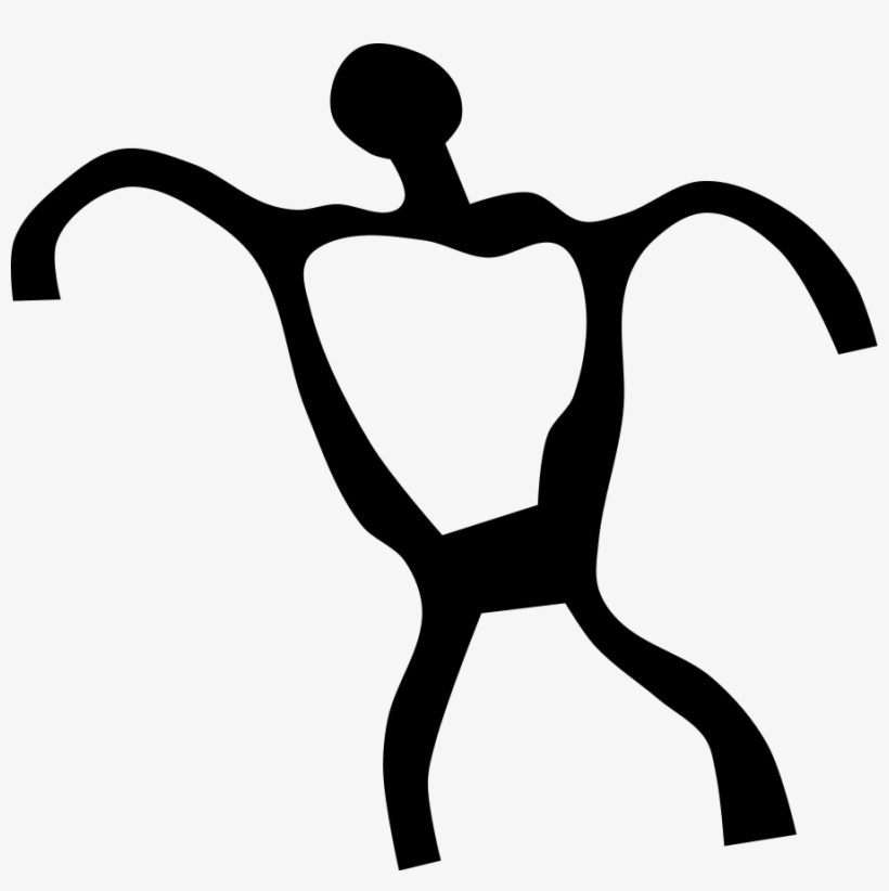 Person Clip Art Outline - Hawaiian Petroglyphs Clipart, transparent png download