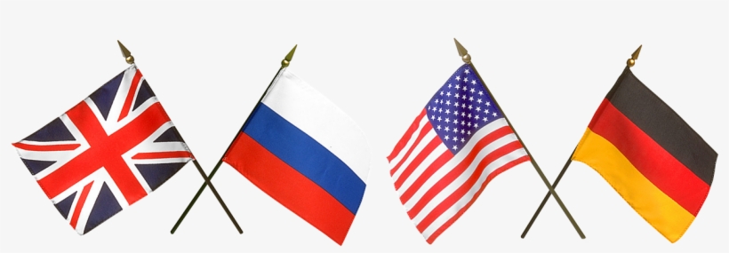 Flags Russia American Flag - America And Germany Flag, transparent png download