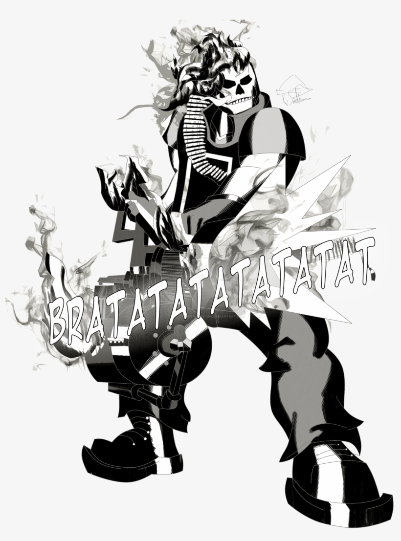 Team Fortress 2 X Ghost Rider [simple] By Ksmithartwork - Illustration, transparent png download