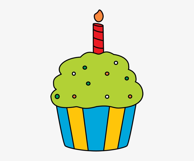 Candle Clipart Cupcake Cupcake With Candle Clip Art PNG Image