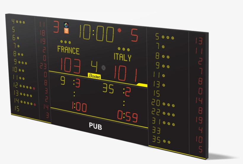 8nt325 Alpha Fs10 - Basketball Scoreboard, transparent png download