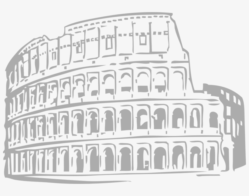 Colosseum Roman Forum Ancient Rome Ancient Roman Architecture - Coliseum Clip Art, transparent png download