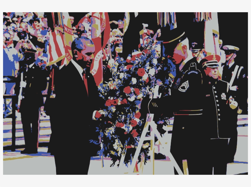 President Barack Obama Wreath Laying Memorial Day - Barack Obama, transparent png download
