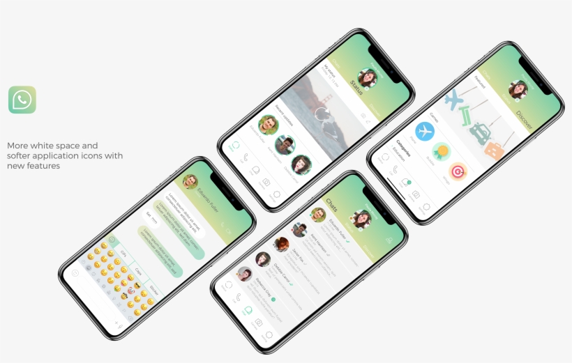 More White Space And Softer Application Icons With - Iphone, transparent png download