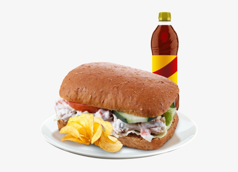 Cold Chunky Tuna Sandwich Combo - Tuna, transparent png download
