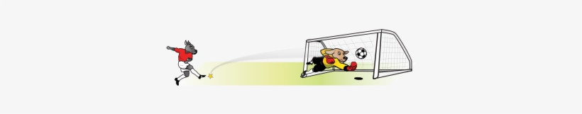 Soccer Dog Striker Kicking At Goal Png Images - Sports, transparent png download