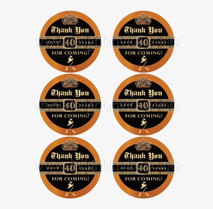 Johnnie Walker Black Label 40th Birthday Sticker Tag - Teacher Trick Or Treat, transparent png download