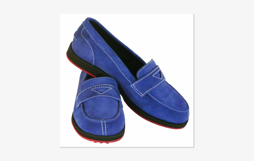 Classic Walking And Golf Shoes For Women In Cobalt - Blue Suede Shoes Png, transparent png download