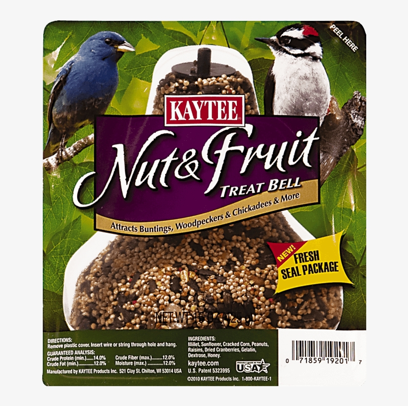 Kaytee Nut And Fruit Seed Treat Bell - Kaytee Nut & Fruit Treat Bell - Nut, transparent png download