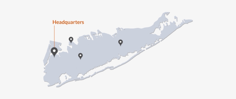 Map Of Long Island Highlighting Hksb Locations - Long Island, transparent png download