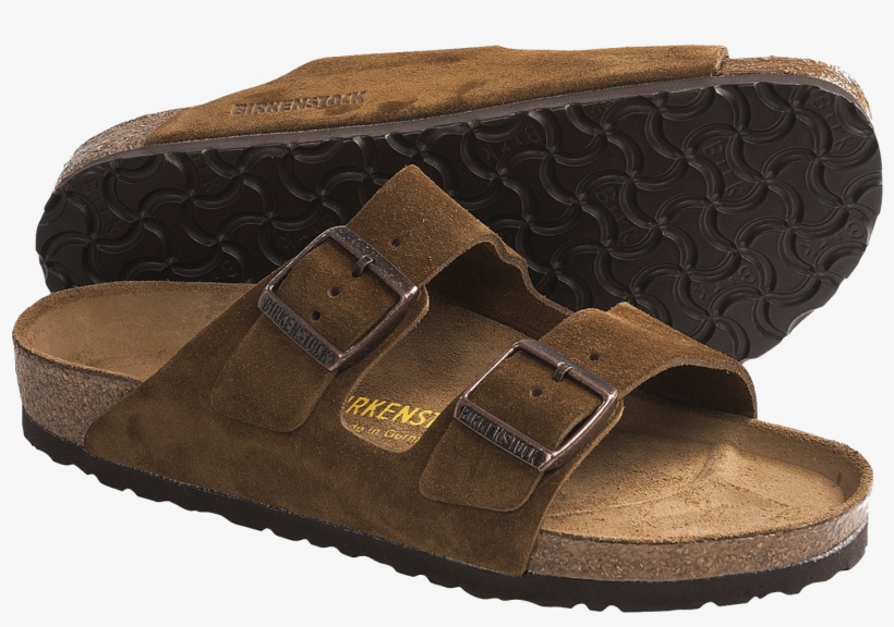 Brown Suede Sandal Png Image - Birkenstocks Png, transparent png download