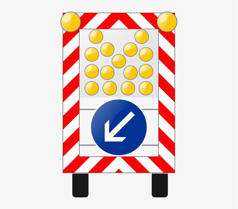 Warning Lamp, Flash, Sign, Road Sign, Roadsign - Traffic, transparent png download