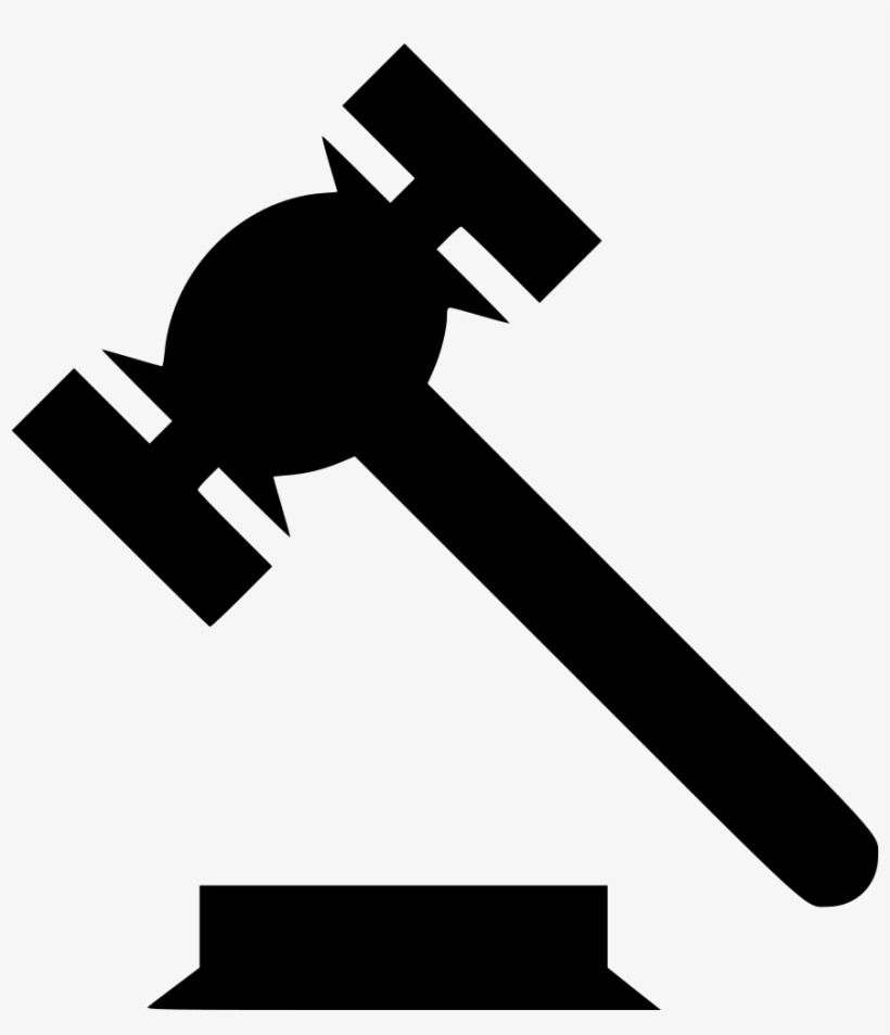 Law Gavel Judge Auction Clip Art - Government & Law Icon, transparent png download