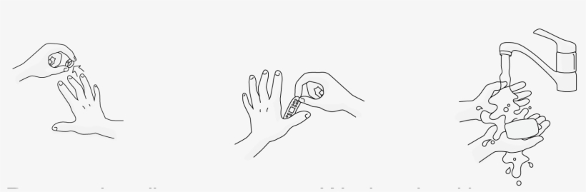 Remove Jewellery And Cover Abrasions, Wet Hands With - Sketch, transparent png download