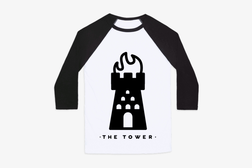 The Tower Baseball Tee - Headless Horseman Black And White, transparent png download