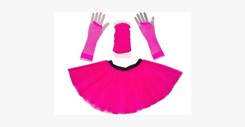 Just For Fun Neon Pink 3 Layer Tutu Set, Leg Warmer - New Adult Fancy Dress Hen Night Stag Night Tutu Three, transparent png download
