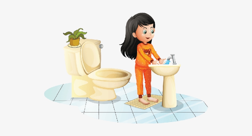 Preschool Washing Hands Clipart - Boy Washing His Hands, transparent png download