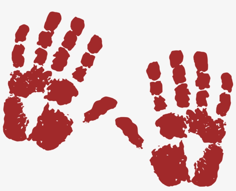 Printing Poster Crime Download - Clip Art Red Handed, transparent png download