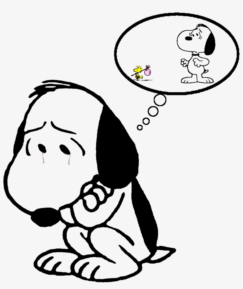 Snoopy Sad - Saudade Do Meu Amigo, transparent png download