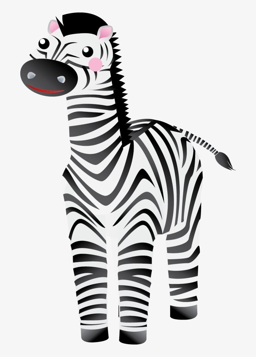 Zebra Clip Art - Kawaii Zebras, transparent png download