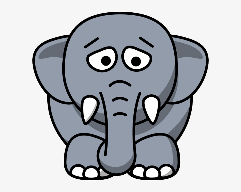 Giving Away Money Clipart Sad - Elephant Clipart, transparent png download