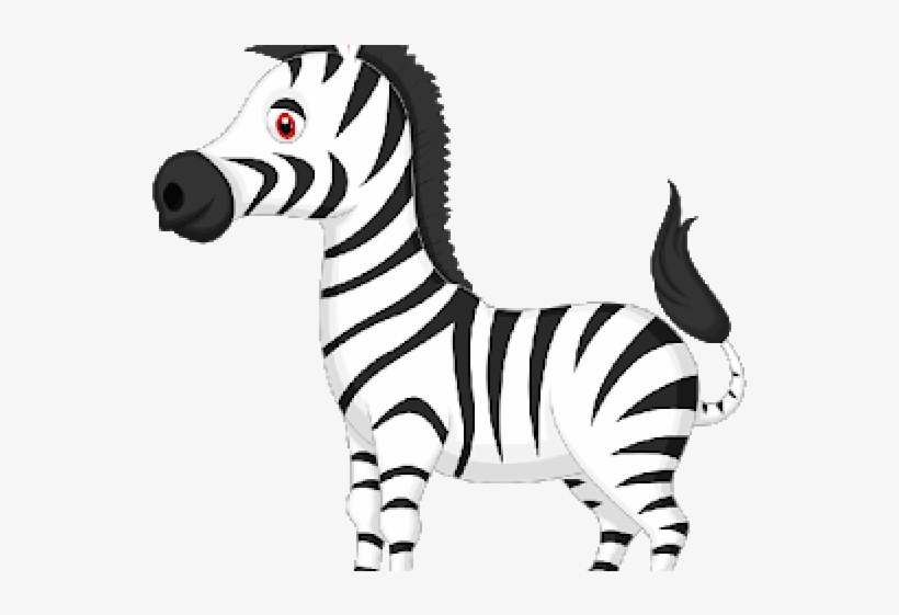 Zebra Clipart Eye - Cartoon Animals Zebra, transparent png download