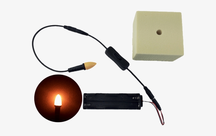 Eel Enhanced Effects Light 12 Volts Dc Led Giant Candle - Led Candles Kit, transparent png download