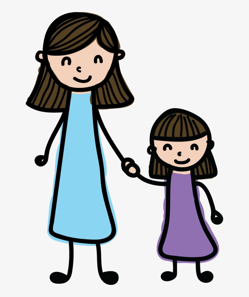 How College Strengthened A Mother-daughter Bond - Mom And Daughter Clipart, transparent png download