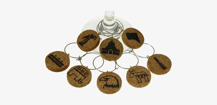 Washington Dc Cork Wine Glass Charms - Wine Glass Charms, transparent png download
