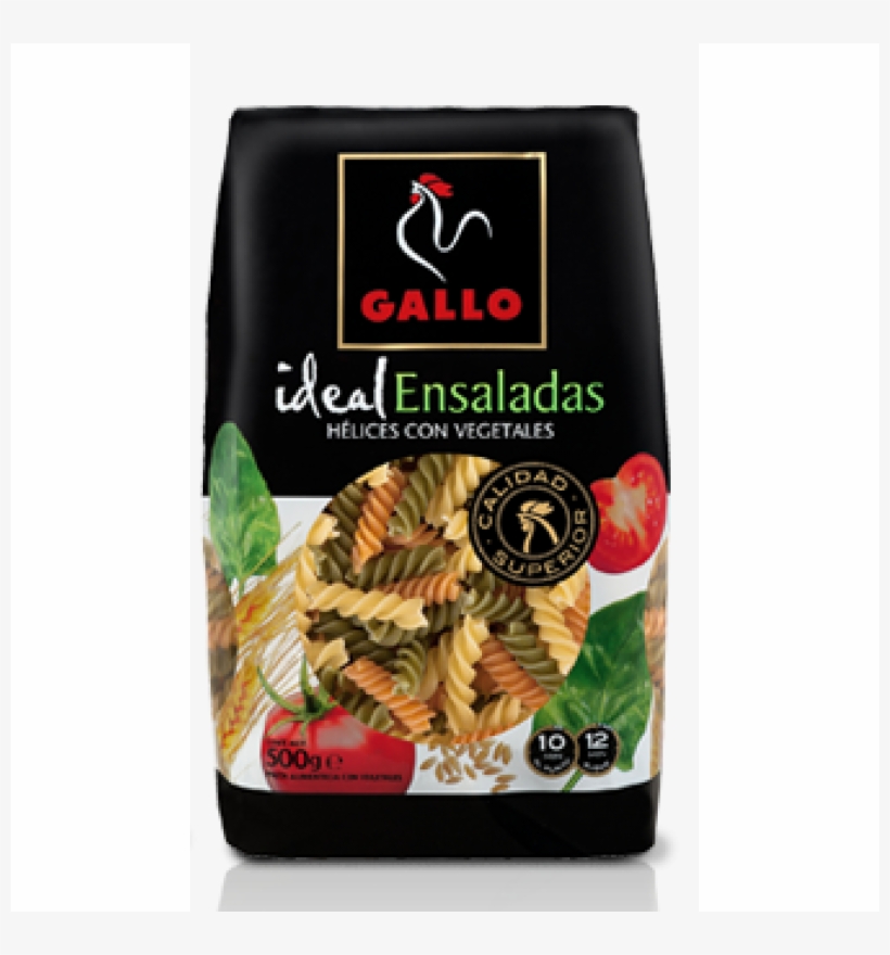 Hélices Con Vegetales Gallo - Gallo Pajaritas Con Vegetales, transparent png download