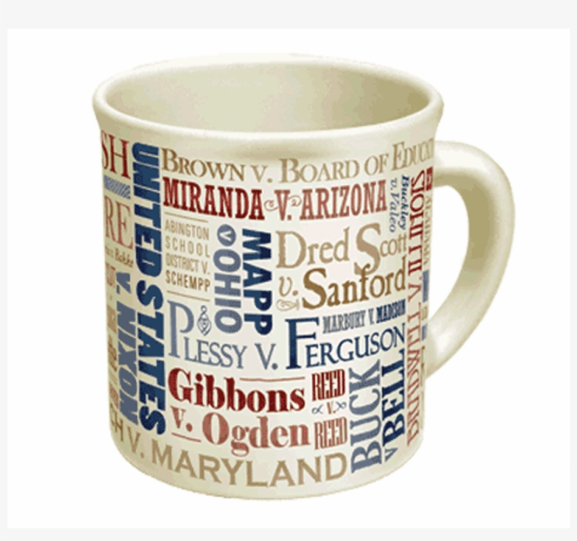Supreme Court Coffee Mug - Mug: Great Supreme Court Cases, 5x4in., transparent png download