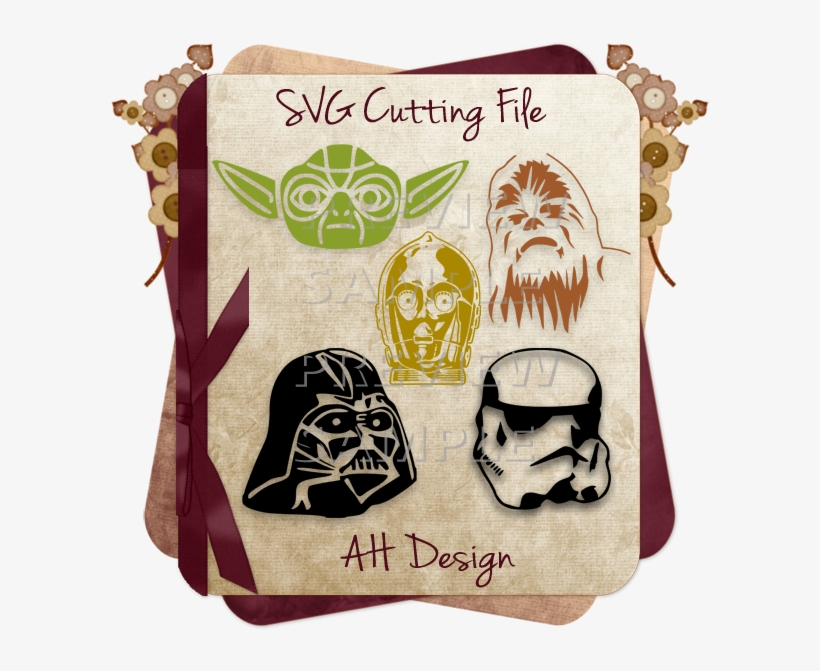 Star Wars Characters Cutting Files - Patriots Minnie Mouse, transparent png download