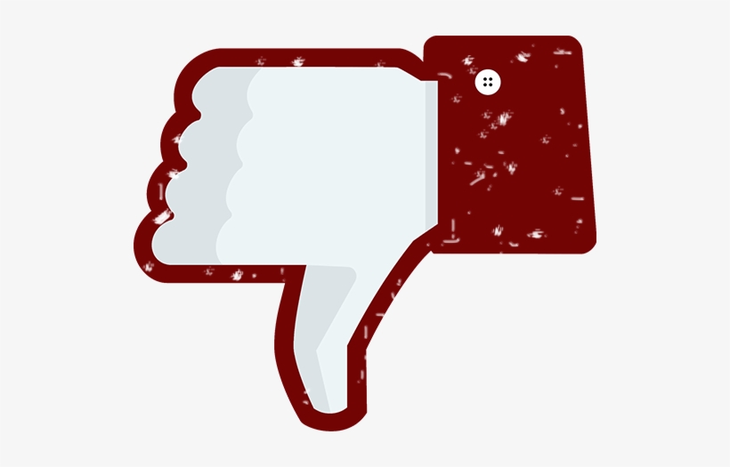 Thumbs Down - Facebook Thumbs Down Red, transparent png download