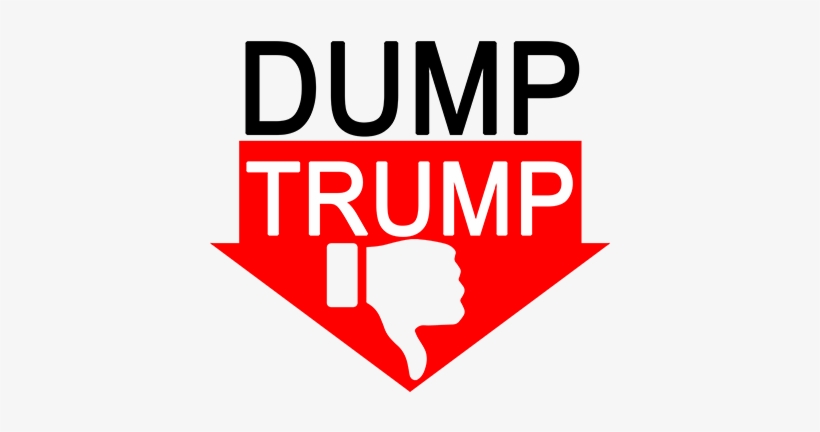Dump Trump Thumbs Down Red - Donald Trump, transparent png download