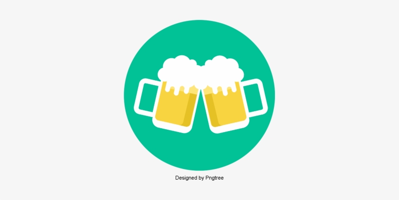 Beautiful Cartoon Hand Painted Summer Drink Beer, Aestheticism, - Drawing, transparent png download