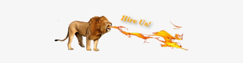 A Lion Breathing Fire - Masai Lion, transparent png download