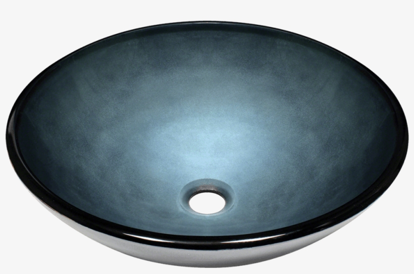 633 - Polaris Hand Painted Glass Vessel Sink, transparent png download
