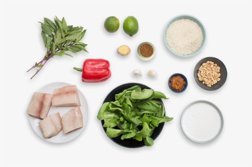 Coconut Fish Curry With Baby Bok Choy & Jasmine Rice - Malabar Matthi Curry, transparent png download