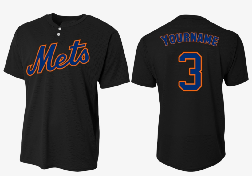 Custom Mens Senior League Baseball Jersey - Logos And Uniforms Of The New York Mets, transparent png download