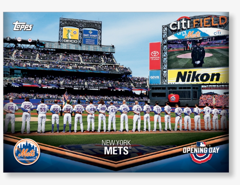 New York Mets 2018 Topps Opening Day Baseball Opening - Nikon Corporation, transparent png download