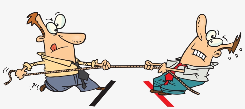 Final Score - Tug Of War Cartoon, transparent png download