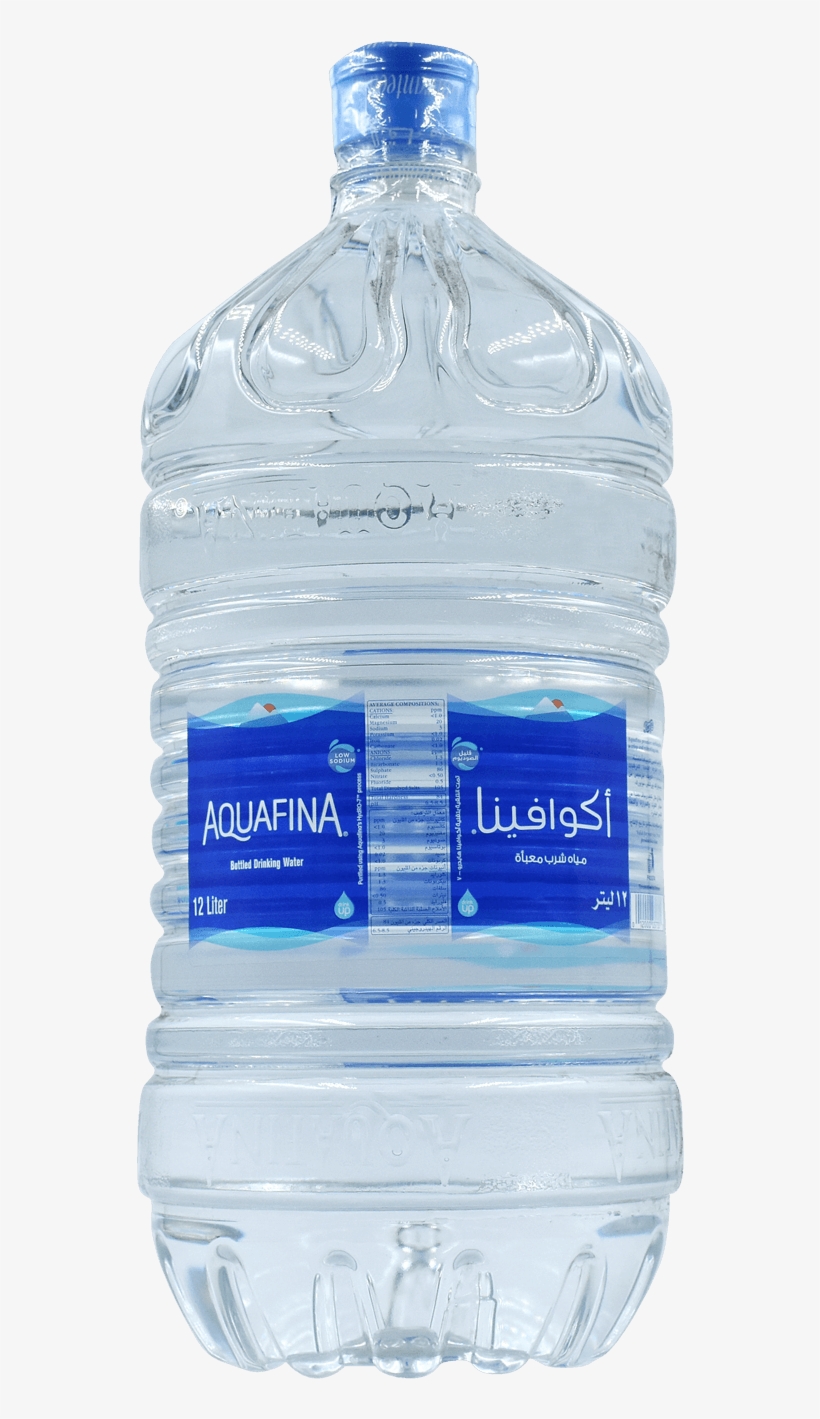 Aquafina Drinking Water 12 Liters - Mineral Water, transparent png download