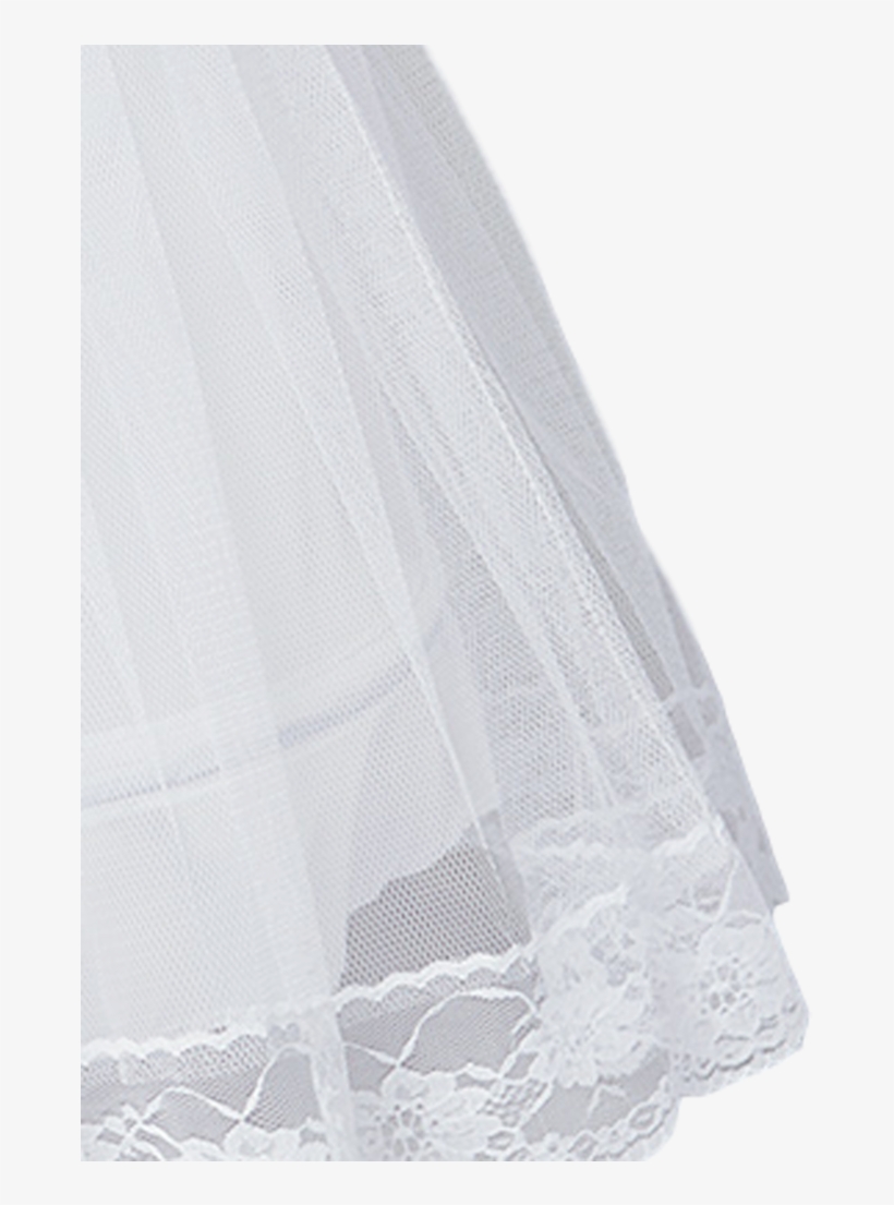Half Hoop Petticoat With 2 Stays & Soft Nylon Girls - Lace, transparent png download