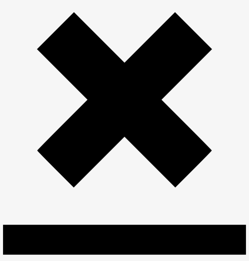 Abstract Shadow Line Bottom X Comments - Cross, transparent png download