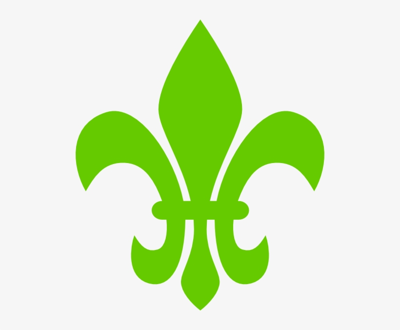 Fleur De Lis Green Png - Fleur De Lis Clip Art, transparent png download